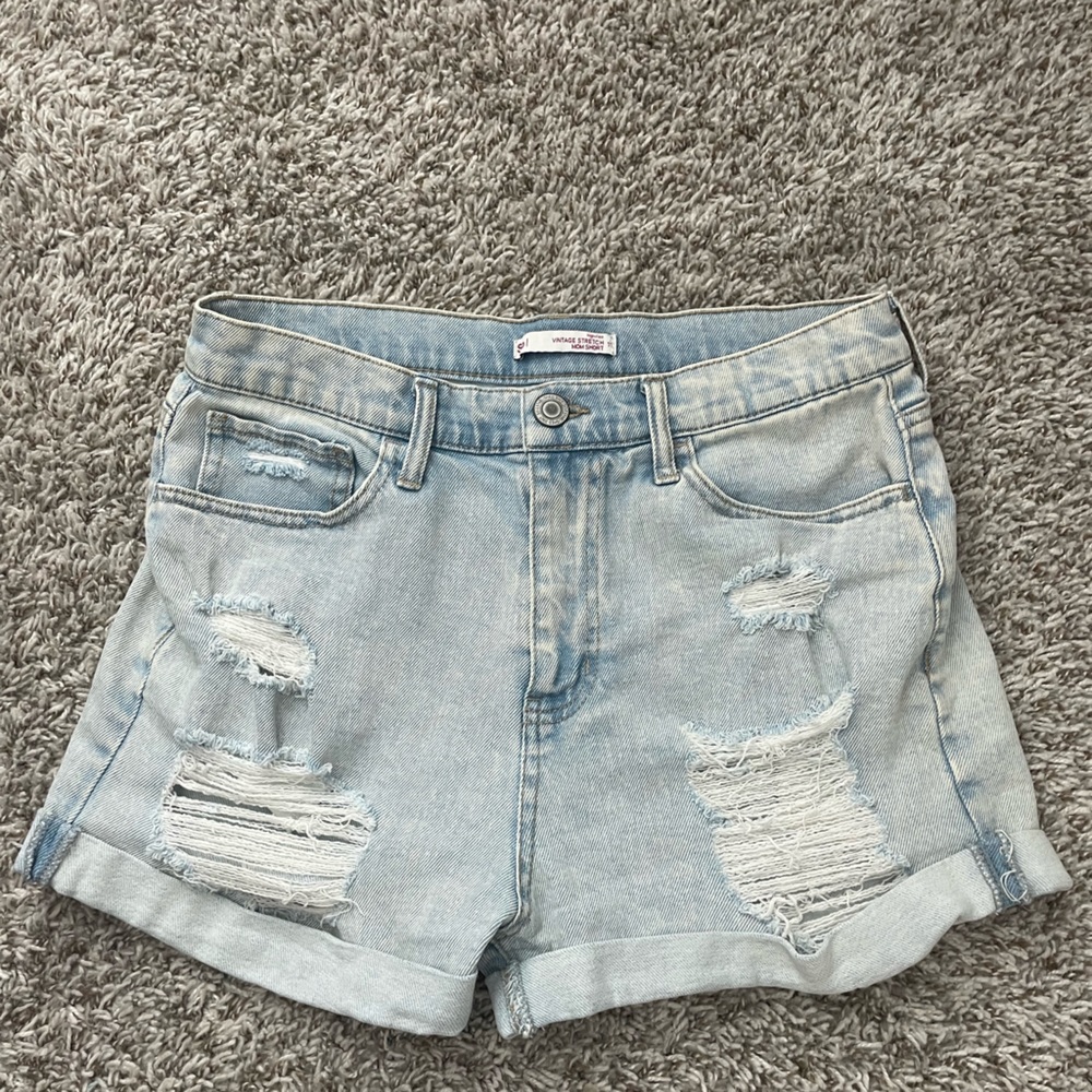 high waisted mom shorts